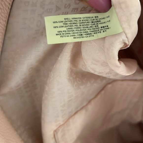 Kate spade large peachy pink and black pebbled leather tote bag - Picture 7 of 16